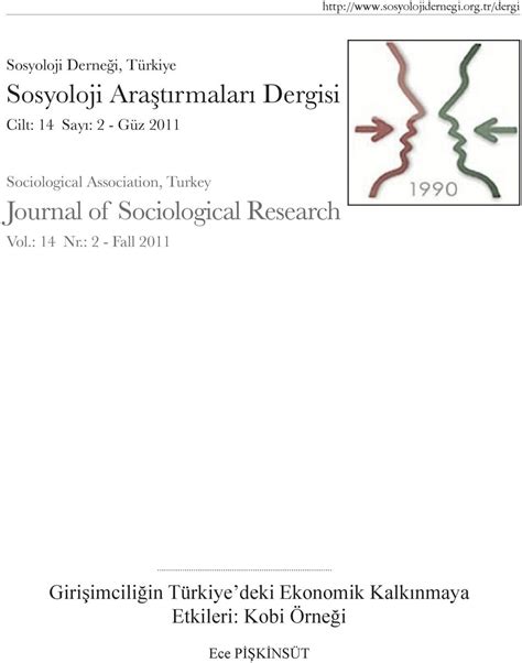Sosyoloji araştırmaları dergisi